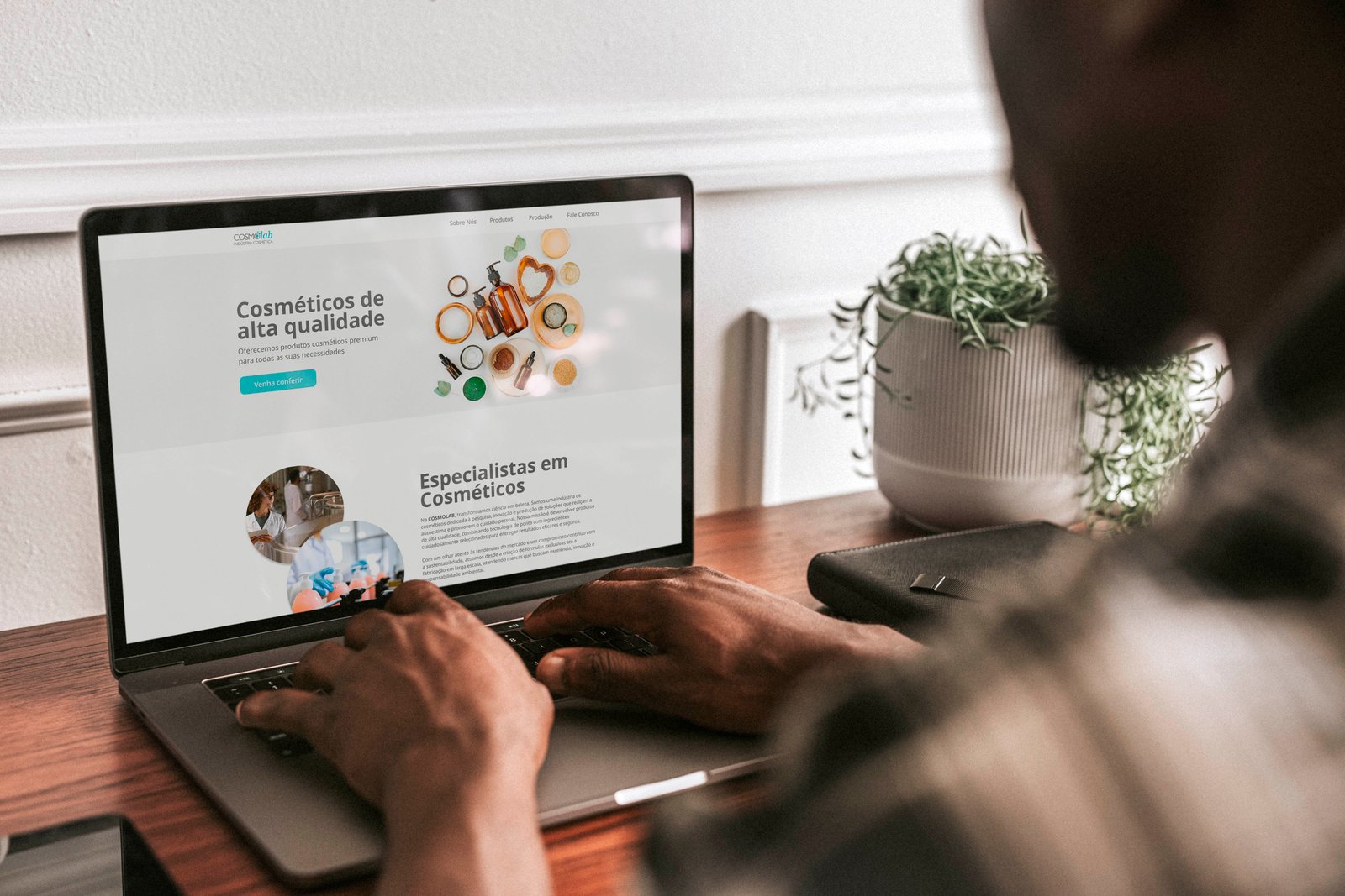 Acessando site COSMOLAB